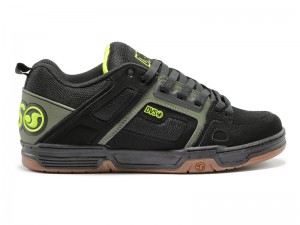 Zapatillas Skate DVS COMANCHE Hombre Negras Verde Oliva Chile | OG52-562