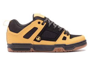 Zapatillas Skate DVS GAMBOL Hombre Amarillo Negras Chile | WB84-876