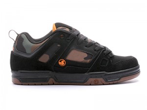 Zapatillas Skate DVS GAMBOL Hombre Negras Camuflaje Naranjas Chile | RM55-104