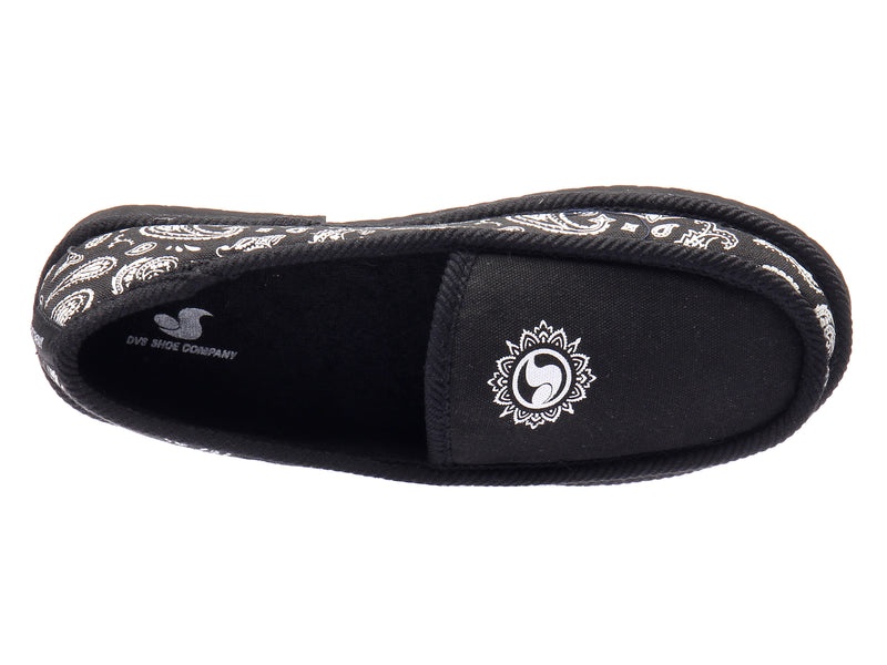 Pantuflas DVS FRANCISCO Mujer Negras Blancas Chile | YQ27-607