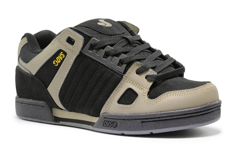 Zapatillas Skate DVS CELSIUS Hombre Negras Amarillo Chile | PS42-052