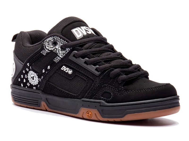 Zapatillas Skate DVS COMANCHE Hombre Negras Blancas Chile | CN55-090