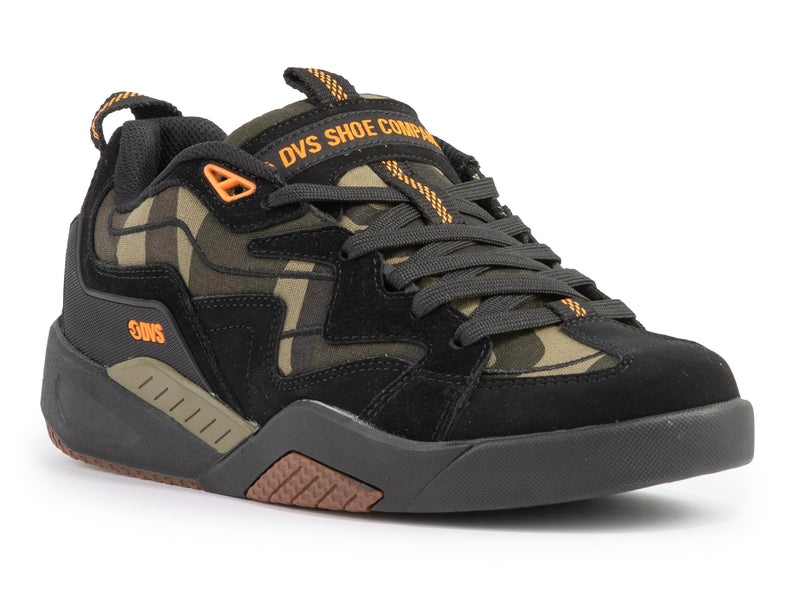 Zapatillas Skate DVS DEVIOUS Hombre Negras Camuflaje Naranjas Chile | HE51-691